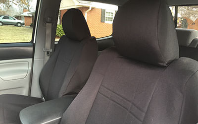 Installed Neo-Supreme Seat Covers in Truck Interior