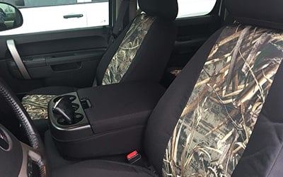 Installed Realtree Camo Seat Covers