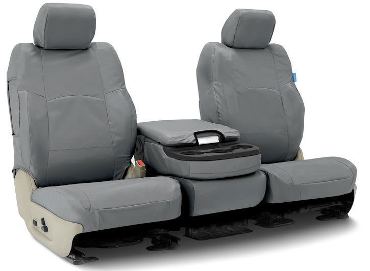 Installed Ballistic 40/20/40 Front Seat Covers CharcoalVolvo 