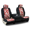 Installed Hawaiian 40/20/40 Front Seat Covers Black with Red