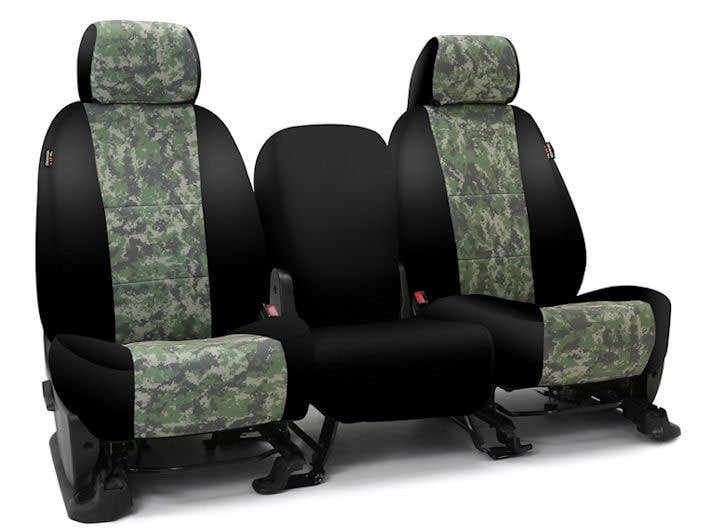 Installed Military Camo 40/20/40 Front Seat Covers Digital Jungle Camo Sport for 2007 Toyota Highlander