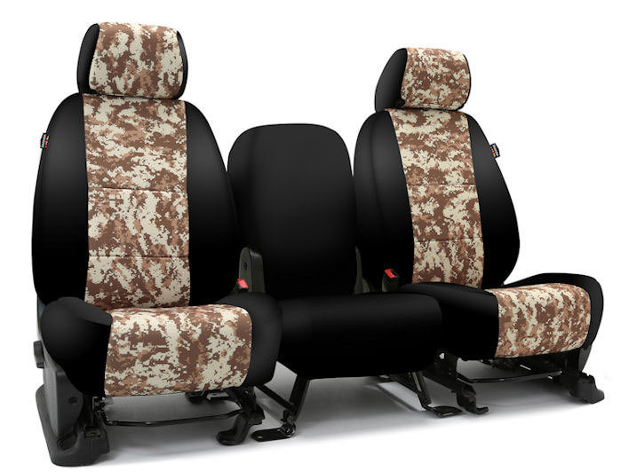 Installed Military Camo 40/20/40 Front Seat Covers Digital Camo Sport for 2007 Toyota Highlander
