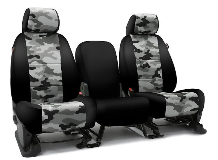 Installed Military Camo 40/20/40 Front Seat Covers Traditional Urban Camo Sport for 2007 Toyota Highlander