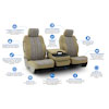Installed Saddle Blanket Information Diagram 40/20/40 Front Seat Covers for 2015 Ford Mustang