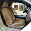 Installed Velour Lifestyle Buckets Front Seat Covers BeigeSaab 