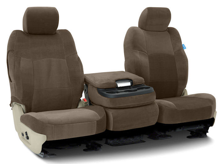 Installed Velour Buckets Front Seat Covers TaupeSaab 