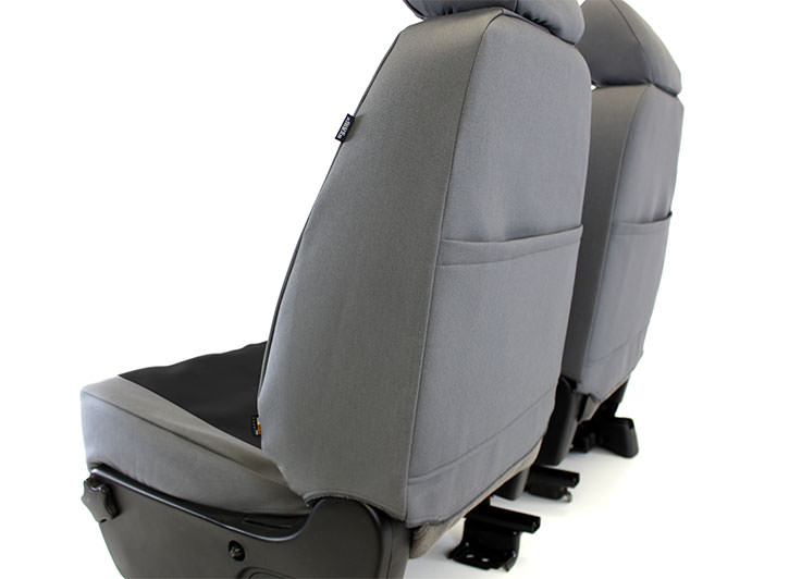 Installed Atomic Front Buckets Seat Covers Side ViewHonda 