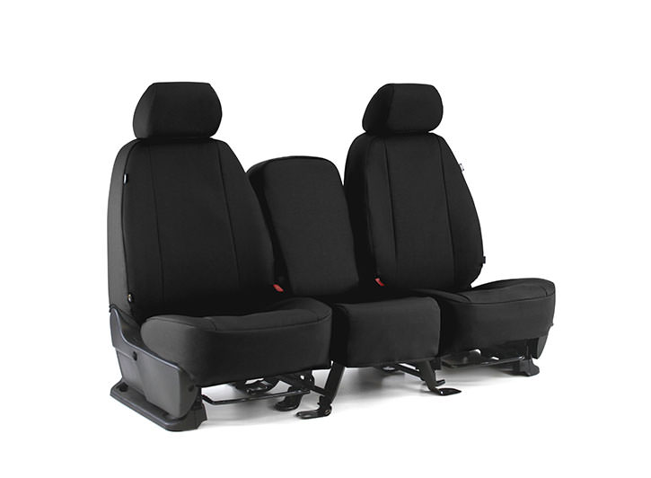Installed Atomic Front 40/20/40 Black Seat CoversHonda 