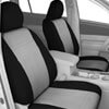 Installed Carbon Fiber Seat Covers in Black with Light Gray for 2007 Toyota Highlander