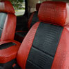 Installed Exotic Gator Seat Covers Flame Croc with Midnight Croc inserts for 2011 Toyota Highlander