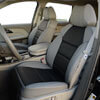 Installed Exotic Front Seat Covers Medium Gray for 2011 Toyota Highlander