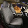 Installed Leather Seat Covers Gray Leather for 2010 Toyota Highlander