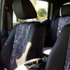 installed Moon Shine Seat Covers Sport Harvest Moon with Black Trim for 2010 Toyota Highlander