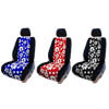 Three Installed Hawaiian Floral Seat Covers Blue Red and Black All SolidHonda 