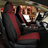 Installed Imitation Leather Lifestyle Buckets Front Seat Covers Black with RedMitsubishi 