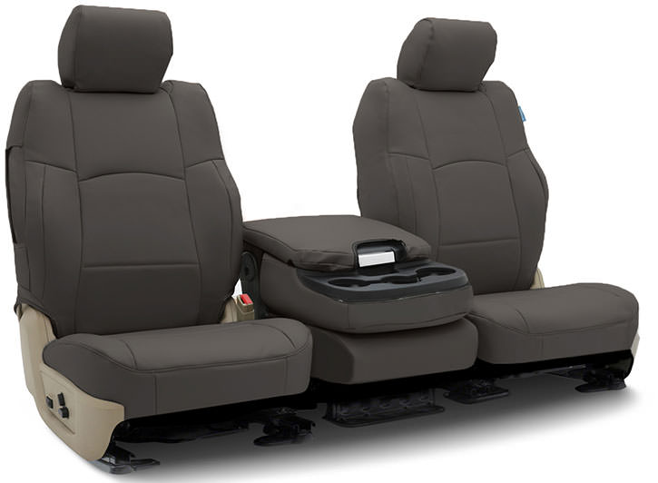 Installed Imitation Leather 40/20/40 Front Seat Covers CharcoalMitsubishi 