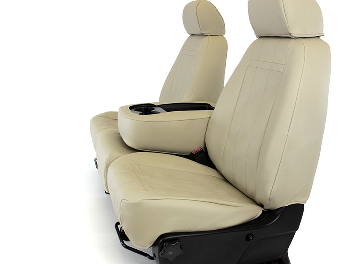 Black Imitation Leather Front Seat Cover Set For Volkswagen T5 - KG&BL, Comfort Fit