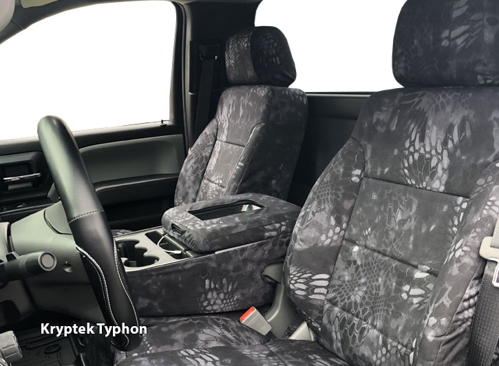 Installed Luxury Kryptek Typhon Seat CoversHonda 