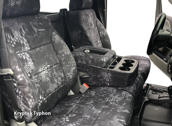 Installed Luxury Kryptek Typhon Seat CoversHonda 