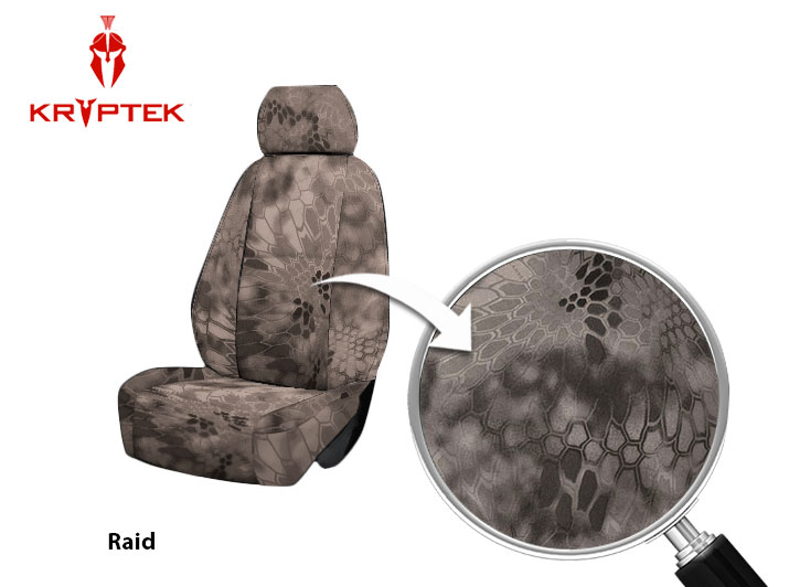 Installed Kryptek Seat Covers Solid RaidHonda 