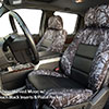 Installed Luxury Moon Shine Camo Seat Covers Harvest Moon with Black Inserts for 2006 Toyota Highlander