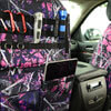 Installed Luxury Moon Shine Seat Covers Muddy Girl with Special OPS Package for 2006 Toyota Highlander