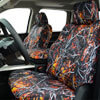 Installed Luxury Moonshine Seat Cover Solid Wildfire for 2006 Toyota Highlander
