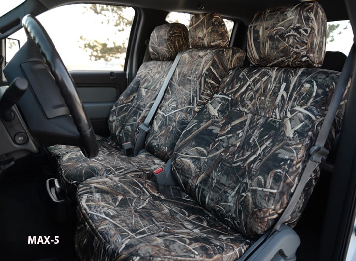 Installed Luxury Realtree Camo Seat Covers Max-5 for 2014 Toyota Highlander
