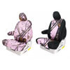 Two Installed Pink Mossy Oak Seat Covers Solid and Sport with Black TrimHonda 