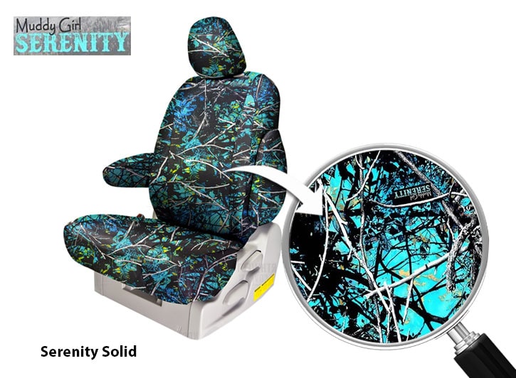 Turquoise Camo Seat Covers for 2007 Toyota Highlander