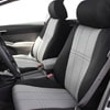 Installed Neoprene Seat Covers Black Trim with Silver InsertsHonda 