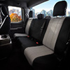 Installed Neoprene Back Seat Covers Black with GrayHonda 