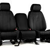 Installed Neoprene Front 40/20/40 Seat Covers Solid BlackHonda 