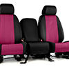 Installed Neoprene Front 40/20/40 Seat Covers Black with Pink InsertsHonda 