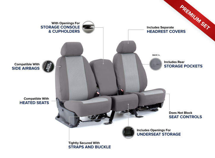 Oem Seat Covers Easy To Install Slip Over Cover - Factory Replacement Cloth Seat Covers Oem Seat Covers Easy To Install Slip Over Cover - Factory Replacement Cloth Seat Covers