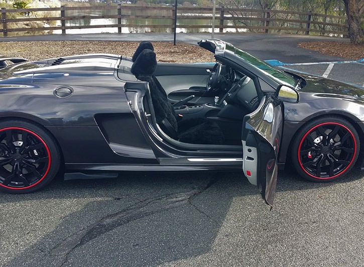 Installed Sheepskin Seat Covers on Audi SportHonda 