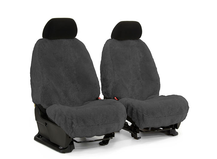 Installed Sheepskin Seat Covers Custom CharcoalHonda 