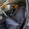 Installed Sheepskin Seat Covers Front CharcoalHonda 