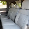 Installed Sof-Touch Leatherette Seat Covers Solid Gray