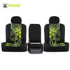 Installed Green Moonshine Seat Covers Toxic Sport with Black Trim for 2004 Toyota Highlander