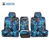 Installed Blue Camo Seat Covers Solid Undertow for 2006 Toyota Highlander