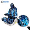 Installed Undertow Camo Seat Covers with Close Up of Fabric for 2006 Toyota Highlander