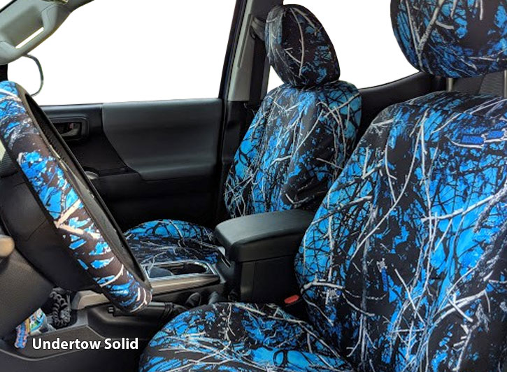 Undertow Blue Camo Seat Covers Black And Blue Seat Covers