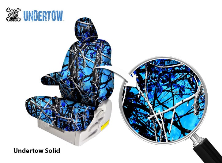 Undertow Blue Camo Seat Covers Black And Blue Seat Covers