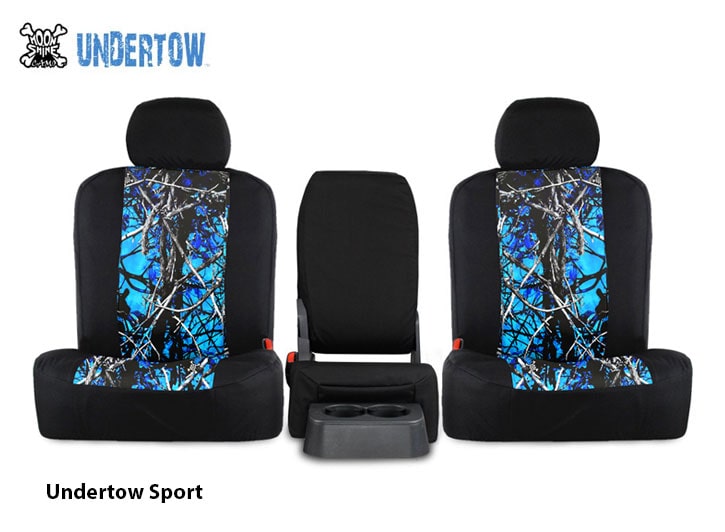 Undertow Blue Camo Seat Covers Black And - 2001 Tahoe Camo Seat Covers