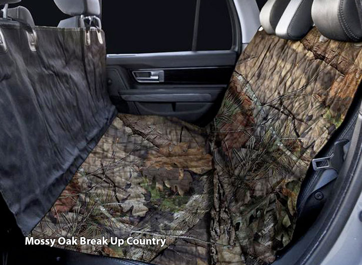 Installed Atomic and Camo Universal Pet Seat Covers Break Up Country