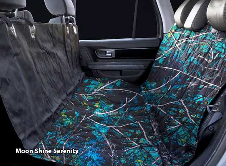 Installed Atomic and Camo Universal Pet Seat Covers Serenity