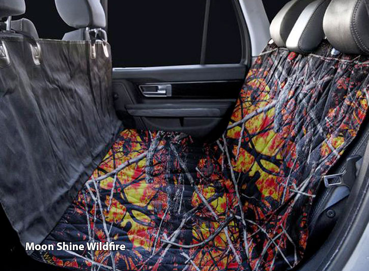 Installed Atomic and Camo Universal Pet Seat Covers Wildfire