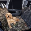 Dog on Installed Universal Camo Pet Seat Covers Break Up Country