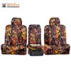 Installed Set of Camo Seat Covers Solid Wildfire for 2007 Toyota Highlander
